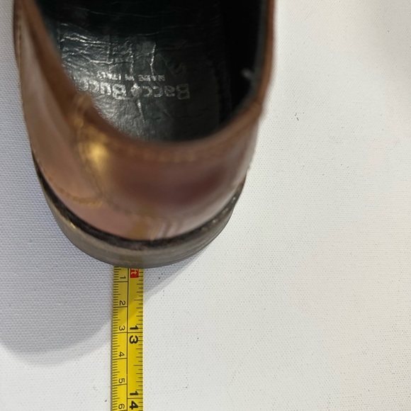 Bacco Bucci Men’s 9 Oxford Brown Leather Dress Shoes Made In Italy - Picture 14 of 15